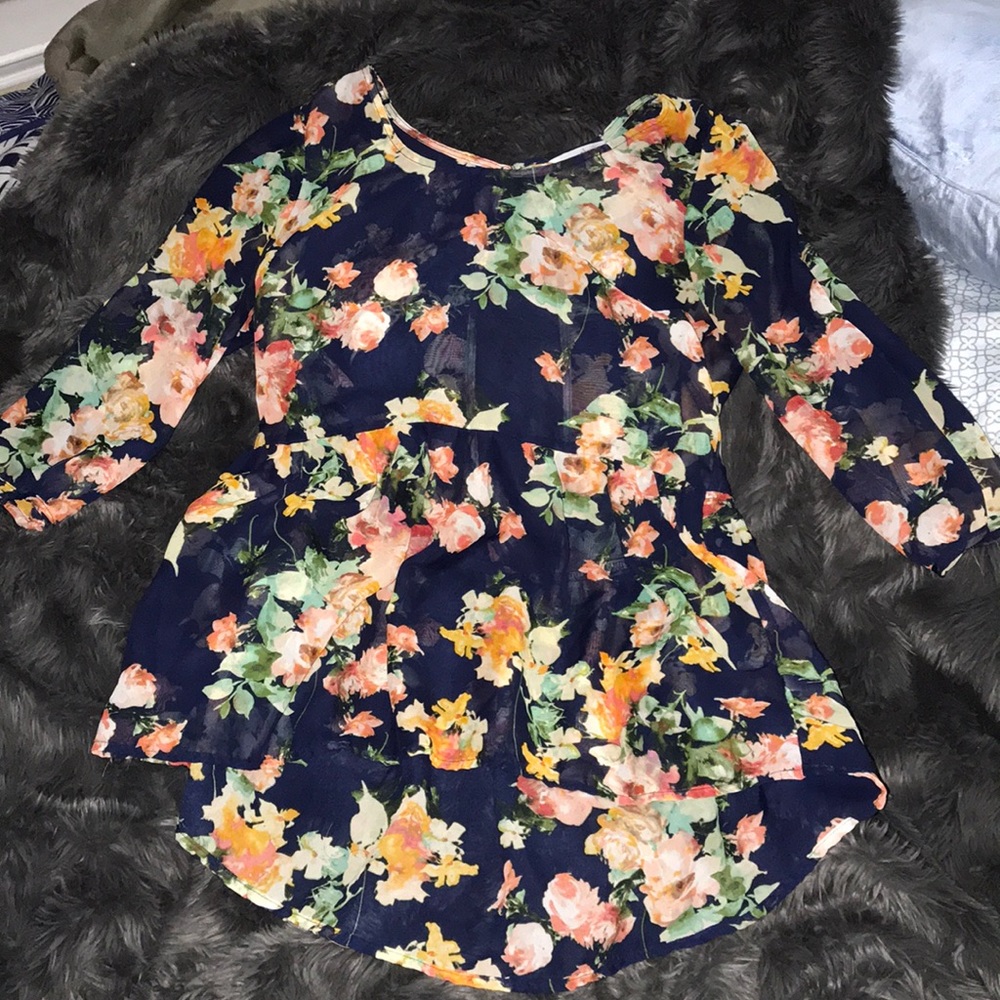 floral flowy top
